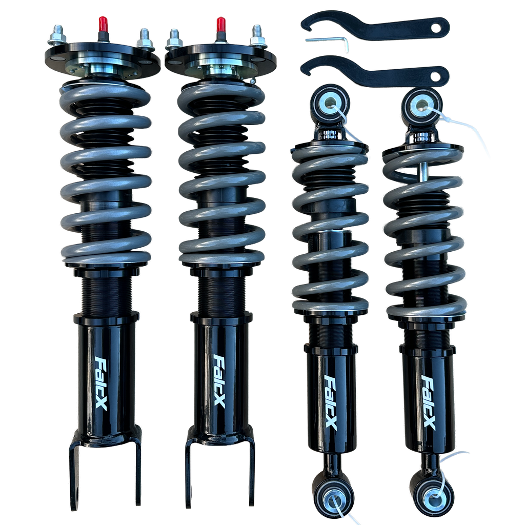 FalcX BA–BF Falcon coilover full set: front and rear pairs